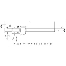 Precision caliper IP67