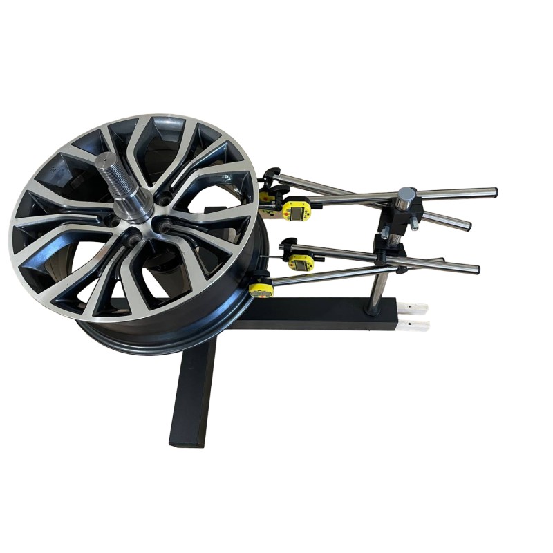 Stand for measuring wheels rims runout