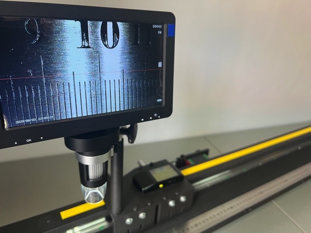 Computerized ruler & tape calibrator Wireless with LED microscope ...